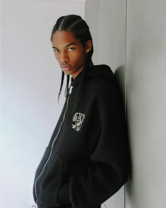 GNF STAR ZIP UP - BLACK