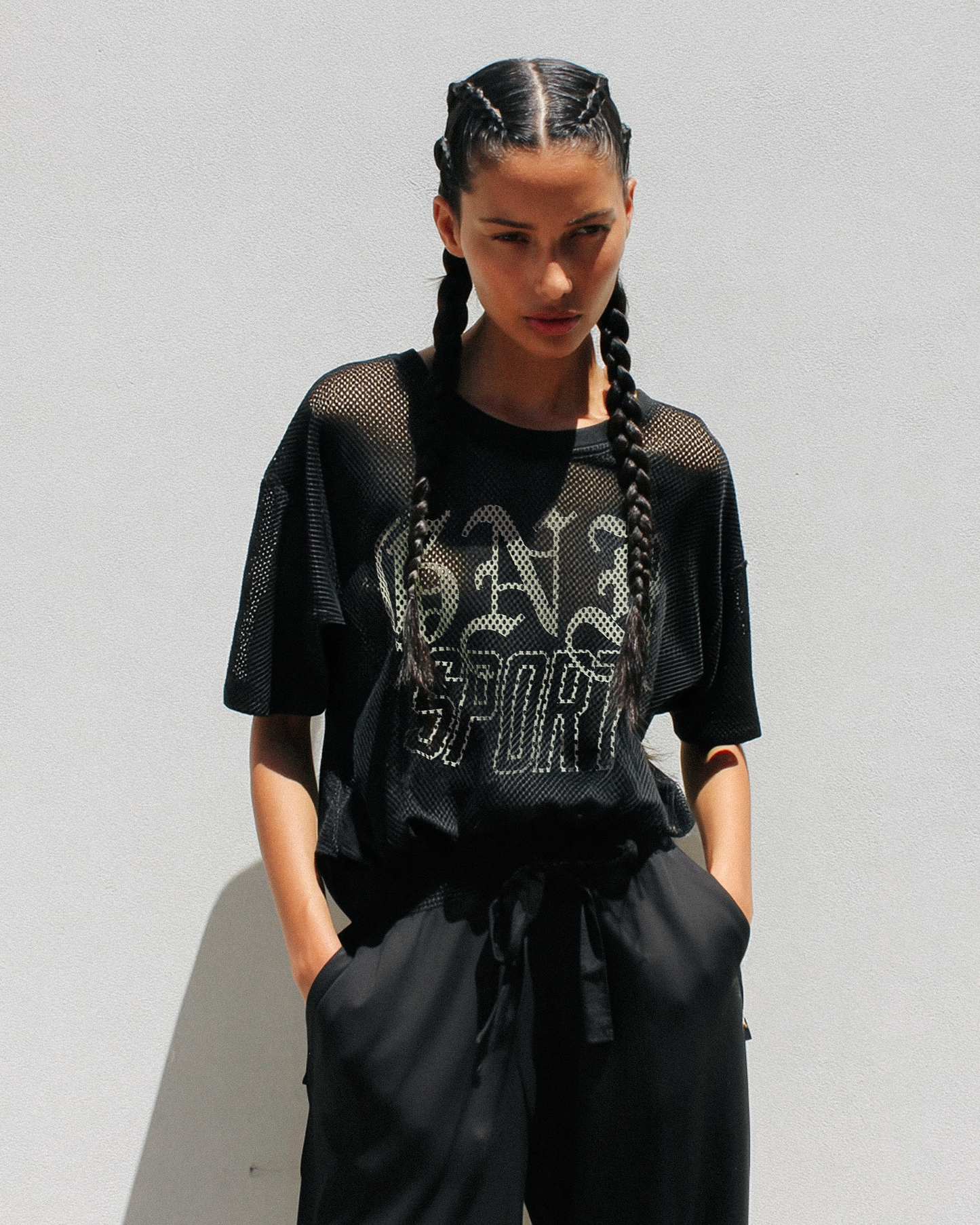 GNF SPORT MESH JERSEY - BLACK