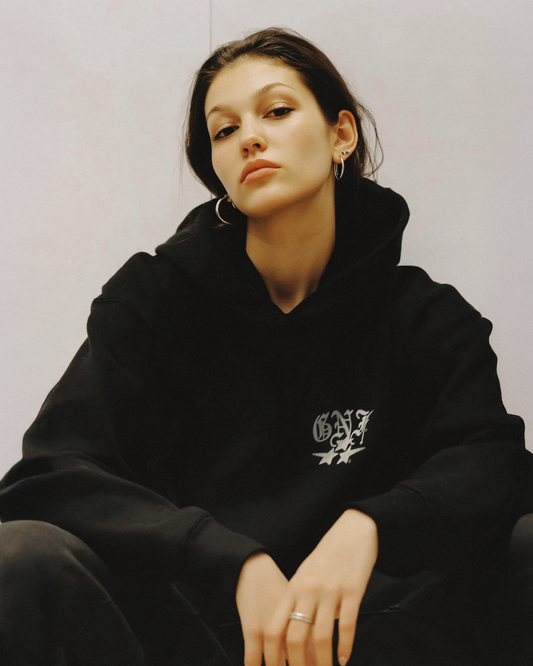 GNF STAR HOODIE - BLACK
