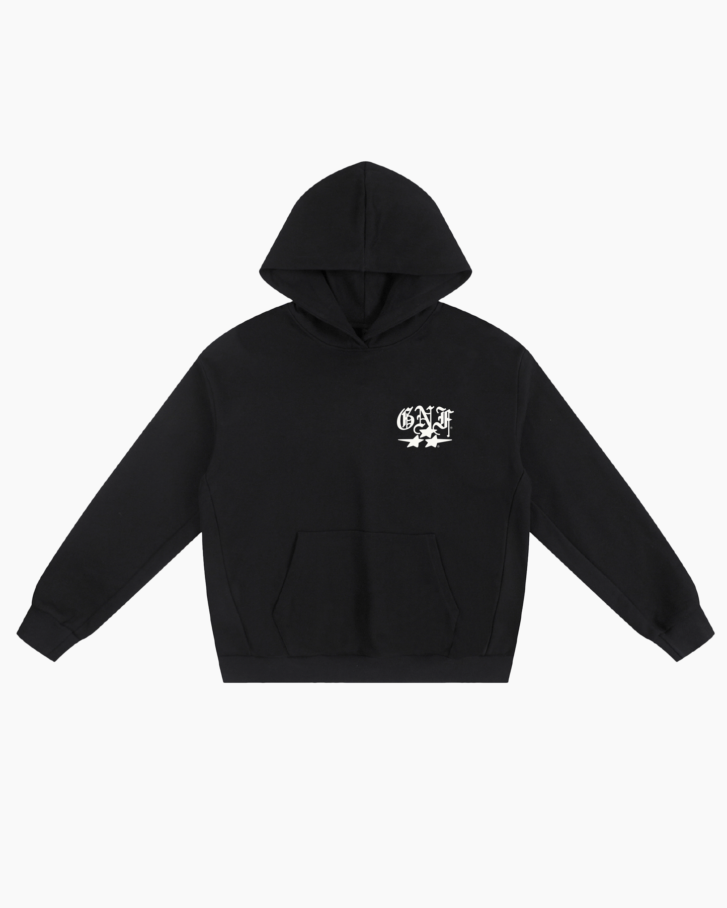 GNF STAR HOODIE - BLACK