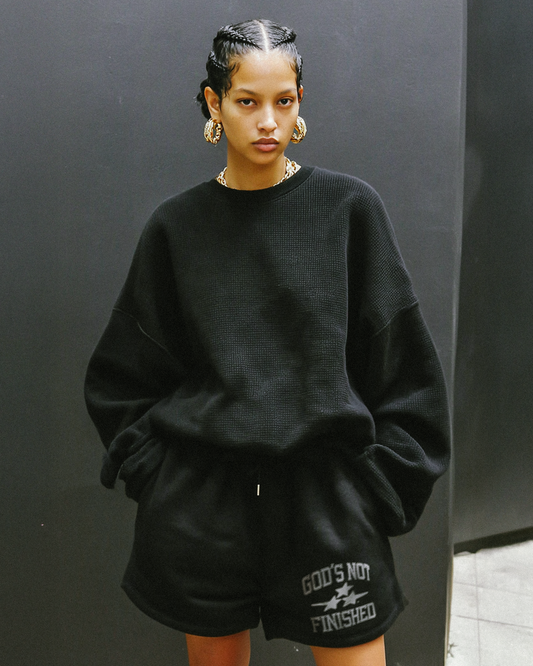 COLLEGIATE SHORTS - BLACK