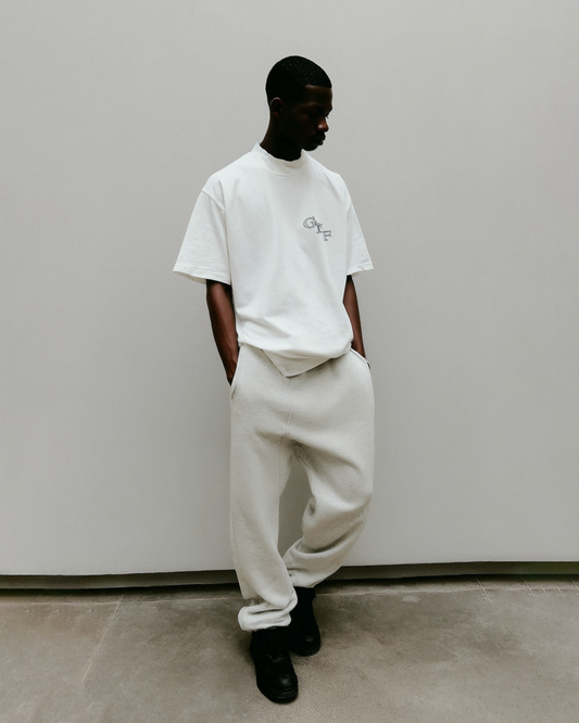 SERIF T-SHIRT - WHITE