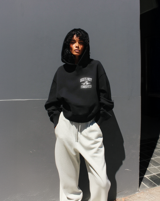 COLLEGIATE HOODIE - BLACK