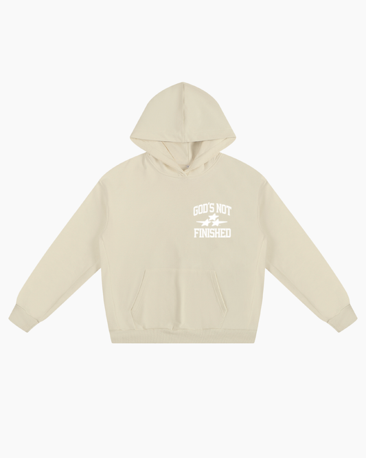 COLLEGIATE HOODIE - CREAM