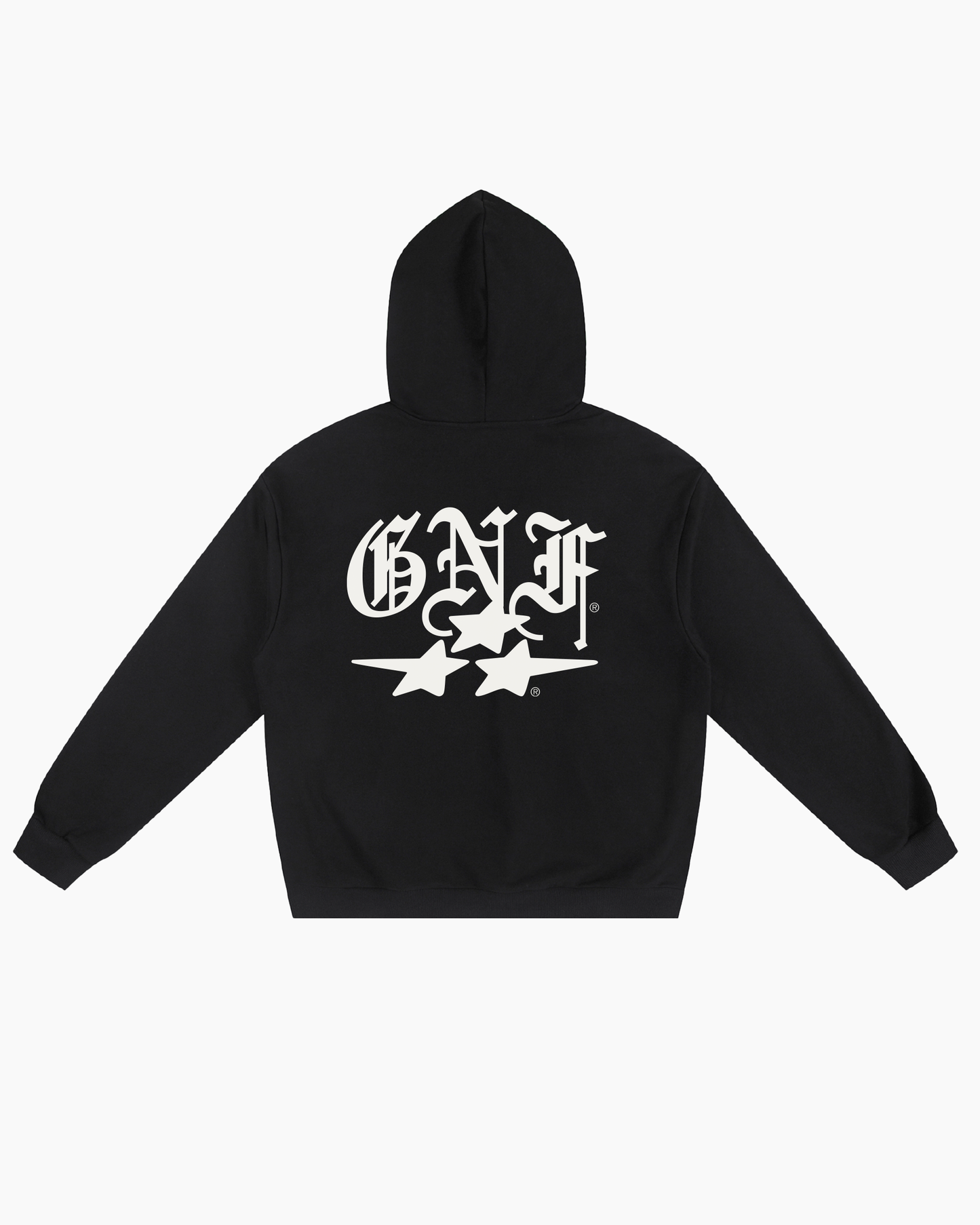 GNF STAR HOODIE - BLACK