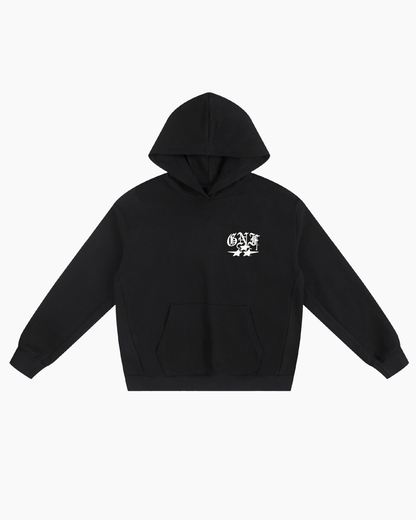 GNF STAR HOODIE - BLACK