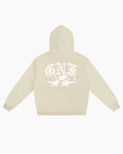 GNF STAR HOODIE - CREAM