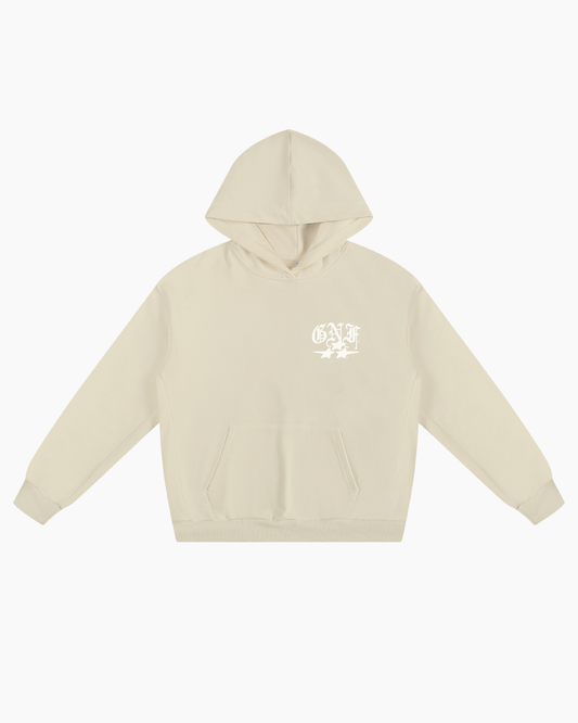 GNF STAR HOODIE - CREAM