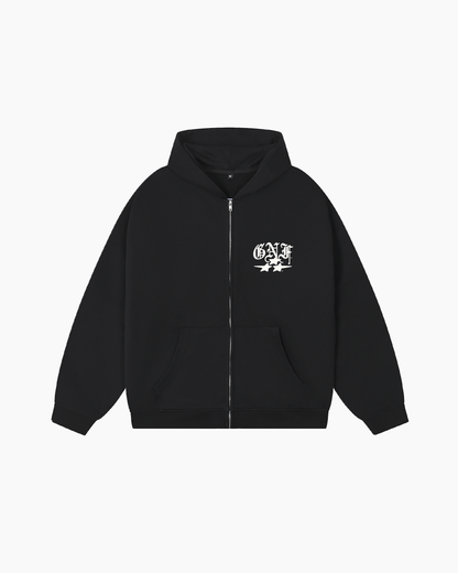 GNF STAR ZIP UP - BLACK